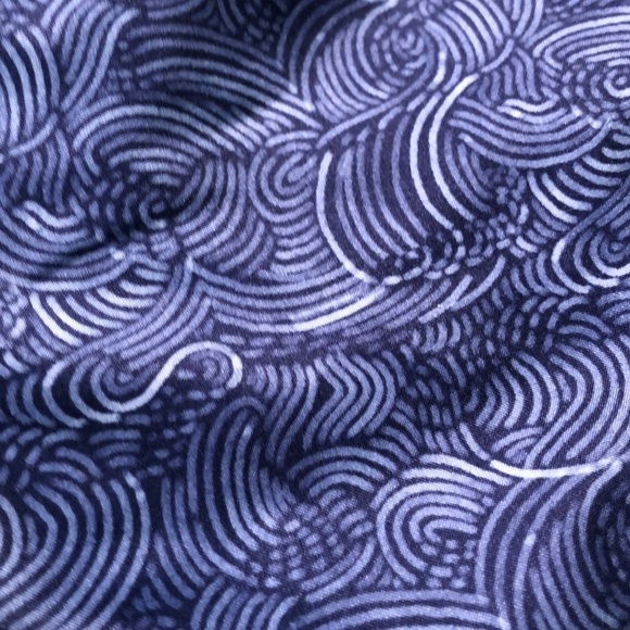 Cherokee Blue & Gray Swirl Print Swim Trunks Size XS - Picture 3 of 6